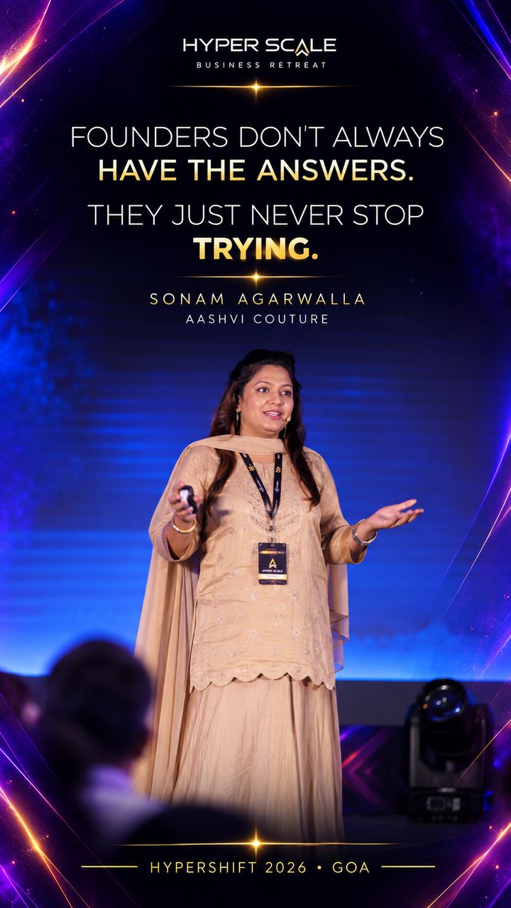 HyperShift Goa 2026: Sonam Agarwalla on stage